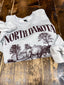 North Dakota Buffalo Crewneck: Brown Distressed
