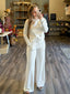 Cream Contrast Raglan Scuba Long Sleeve Top: OFF WHITE-ASH GREY