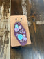 Custom Made Keychain: Purple/Flower