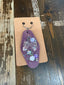 Custom Made Keychain: Purple/Bow
