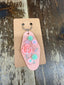 Custom Made Keychain: Light Pink/Floral