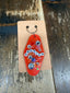 Custom Made Keychain: Red/America