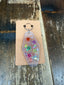 Custom Made Keychain: Clear/Stars