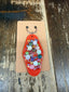 Custom Made Keychain: Red/Smiley