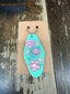 Custom Made Keychain: Green/Floral