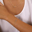 18k Gold Filled Dainty Bezel CZ Birthstone Bracelet
