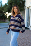 Street Chic Multi Navy Striped Sweater
