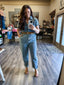 Denim Utility Jumpsuit - Medium Wash