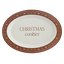 Gingerbread Oval Christmas Cookie Tray