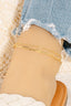 Layered Dainty Oval Chain Anklet