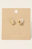Gold Dipped Two Tone Layered Hoop Earrings