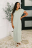 Keep Me Comfy Casual Maxi Dress in Green