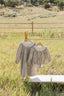 Camel Gingham Lace Dress