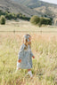 Blue Plaid Ruffle Collar Dress