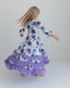 Lavender Floral Ruffles Dress
