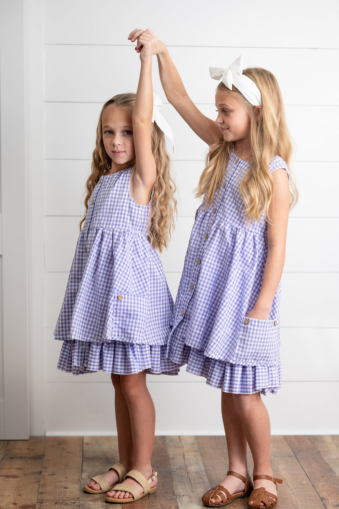 Lavender Gingham Dress