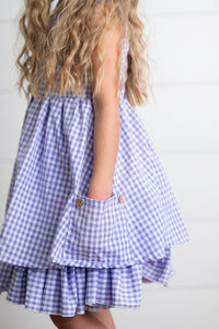Lavender Gingham Dress