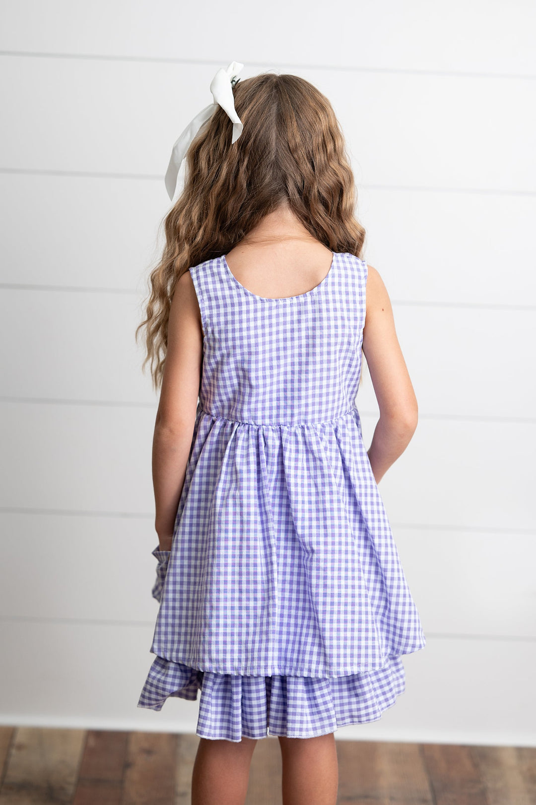 Lavender Gingham Dress