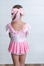 Pink Bow Skirted Leotard