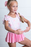 Pink Bow Skirted Leotard