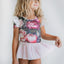 Vintage Floral Skirted Leotard
