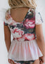 Vintage Floral Skirted Leotard