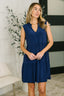 Lizzy Tiered Tank Dress in Navy