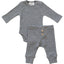 Charcoal Bodysuit Waffle Set