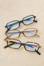 Blue Light Filter Rectangle Acetate Frame Glasses