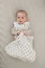 Taupe Checkered Bamboo Sleep Sack