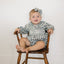Blue Plaid Ruffle Collar Bubble Romper