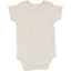 Vanilla Organic Cotton Ribbed Snap Bodysuit
