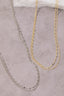 Layered Double Chain Necklace: Gold