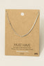 Gold Dipped Cz Chain Link Necklace: Silver