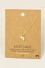 Gold Dipped Opal And Pearl Charms Chain Necklace: Gold