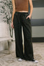 Nights Like This High Waist Palazzo Sweats in Ash Black