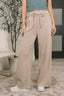 Nights Like This High Waist Palazzo Sweats in Ash Mocha