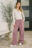 Nights Like This High Waist Palazzo Sweats in Light Rose
