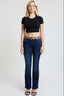 Women's Mid Rise Belted Bootcut Jeans