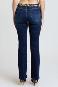 Women's Mid Rise Belted Bootcut Jeans