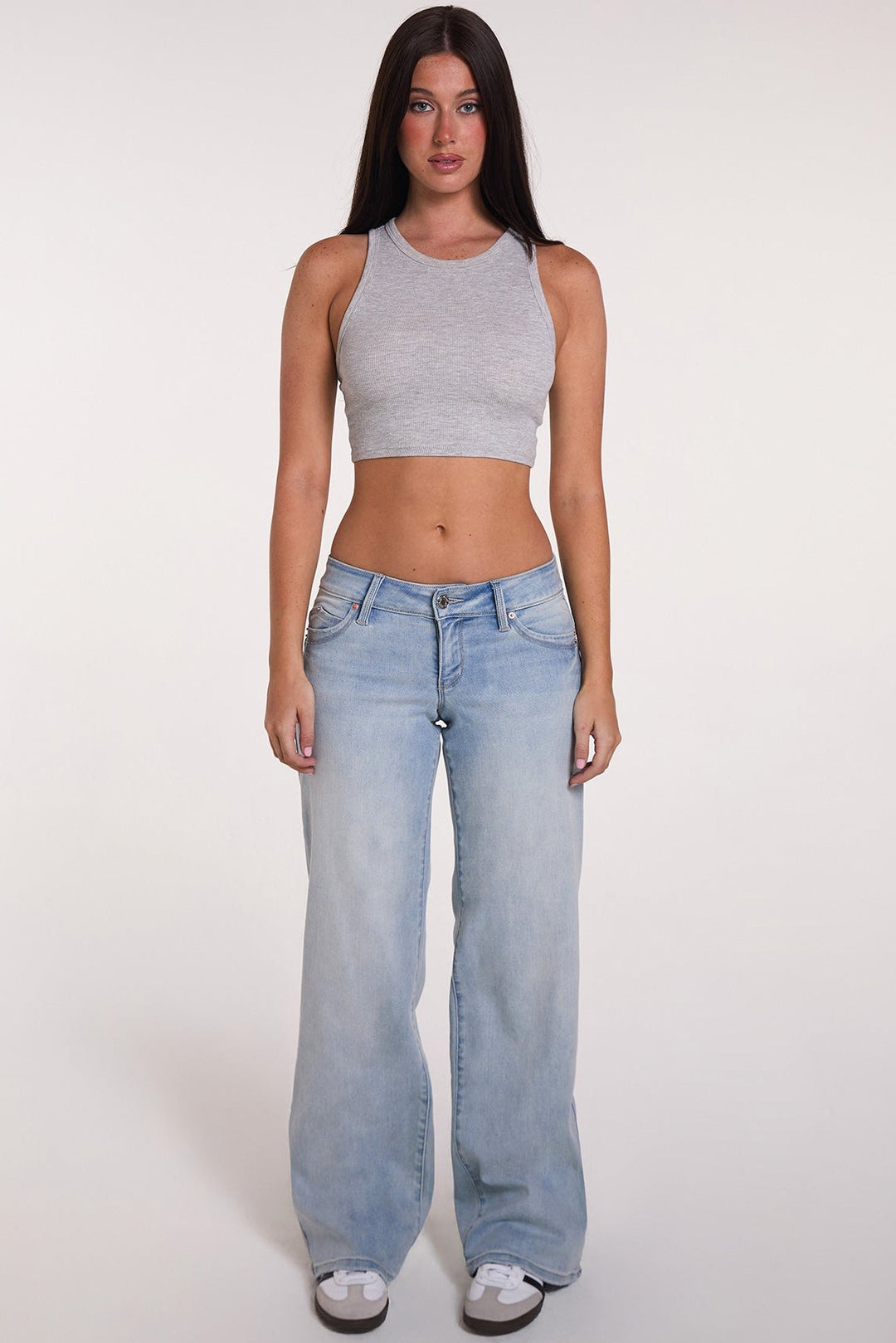Women's Luxe Low Rise WannaBettaButt Wide Leg Jeans