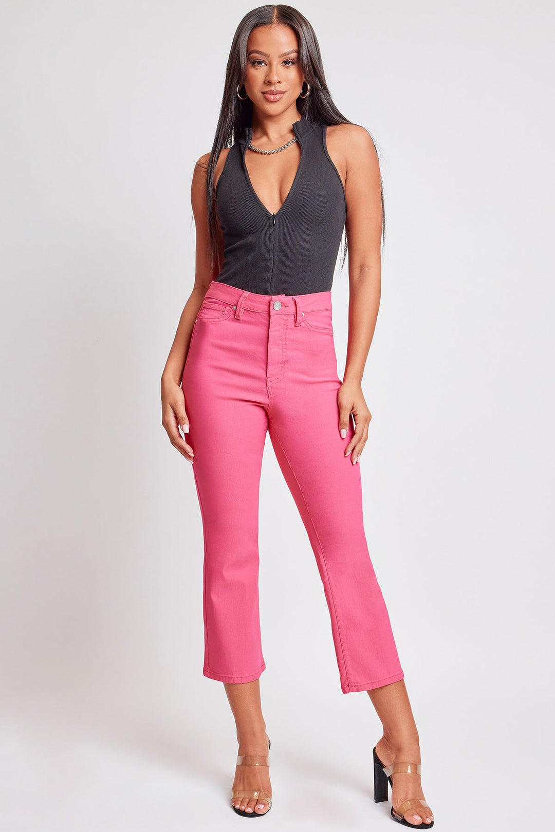 Women's Hyperstretch Cropped Kick Flare Leg Pants