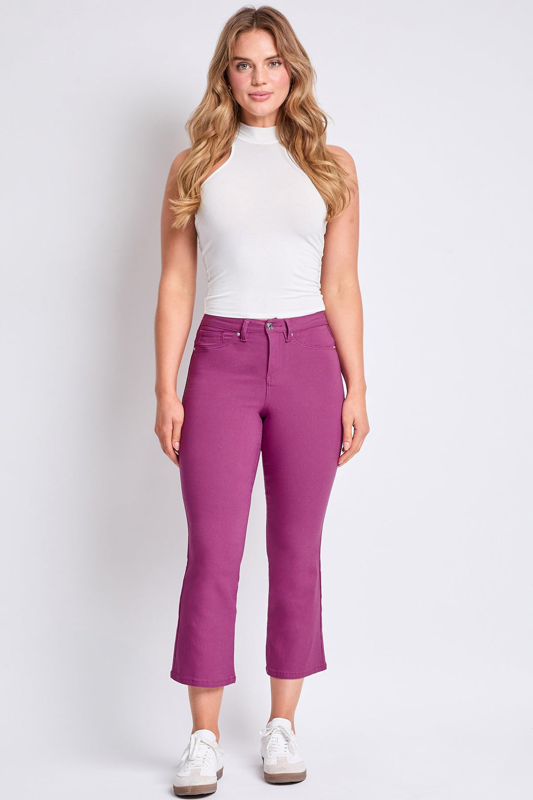 Women's Hyperstretch Cropped Kick Flare Leg Pants