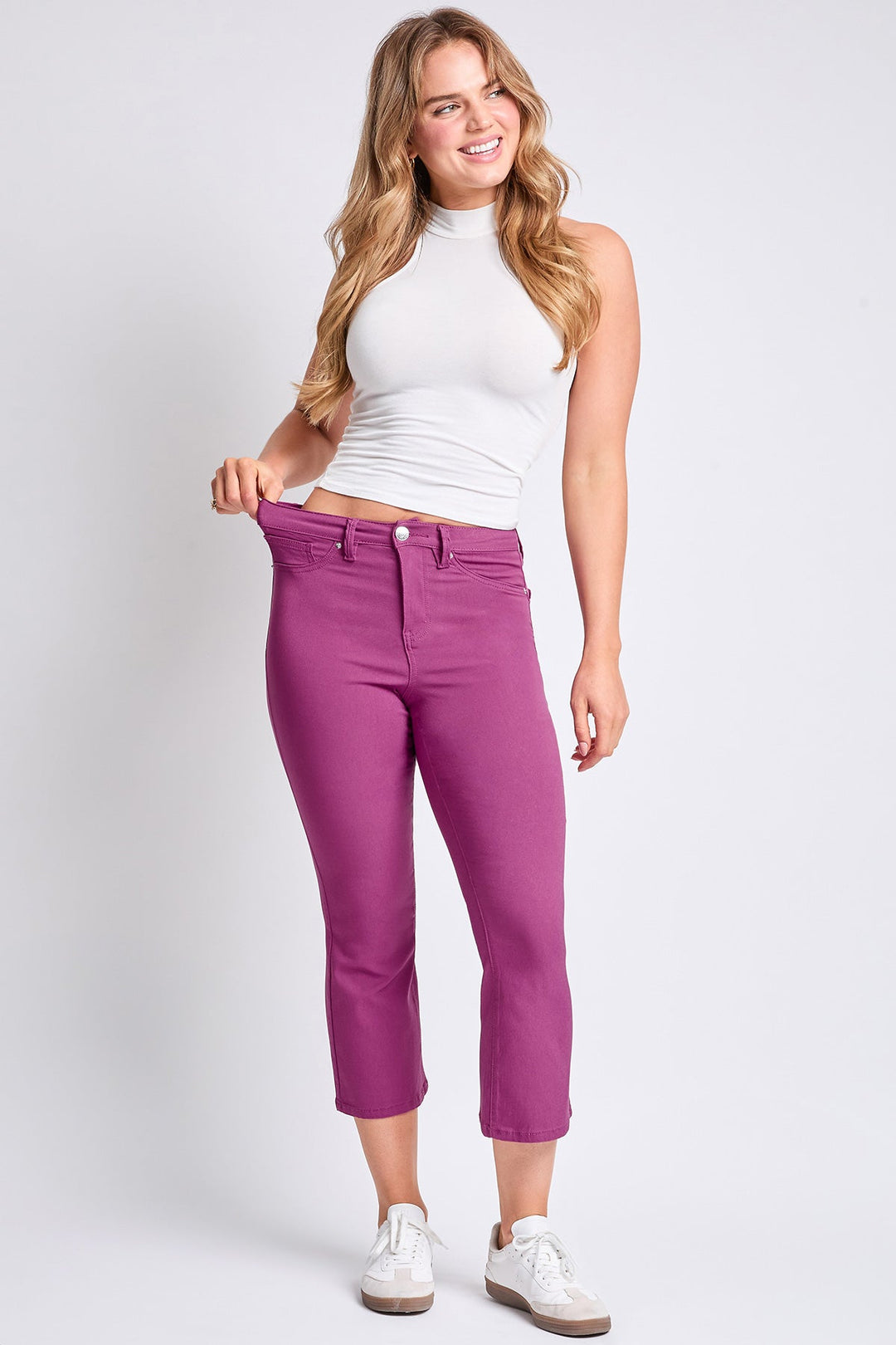 Women's Hyperstretch Cropped Kick Flare Leg Pants