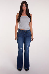 Women's Luxe High Rise WannaBettaButt Flare Jeans