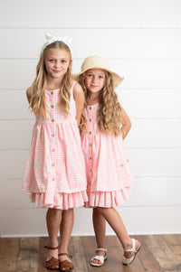 Pink Gingham Dress