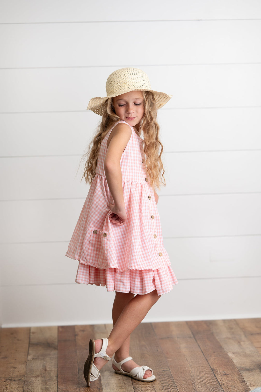 Pink Gingham Dress