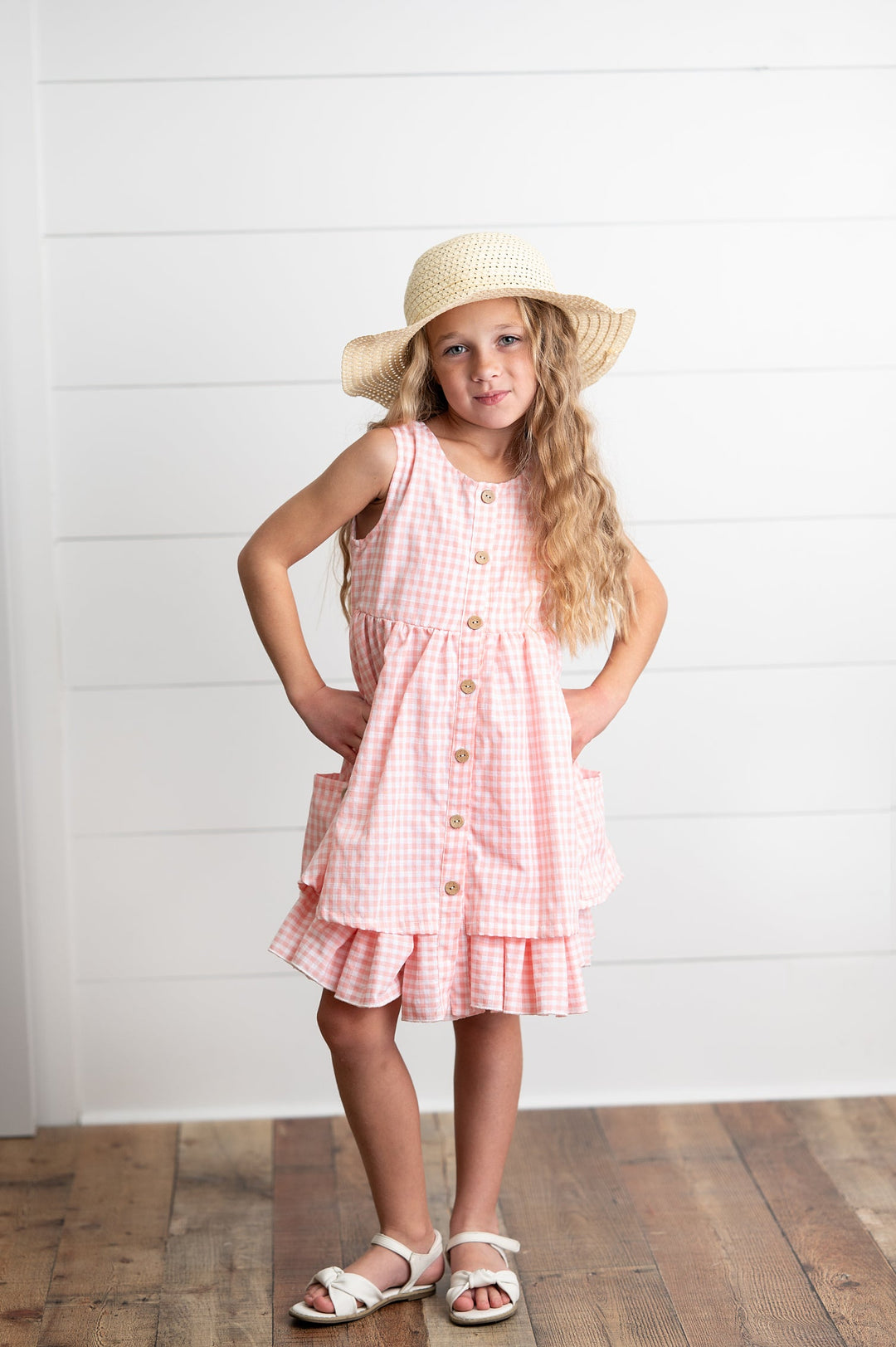 Pink Gingham Dress