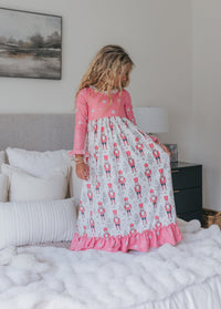 Pink Nutcracker Lounge Gown
