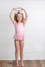 Pinky Check Flower Skirted Leotard